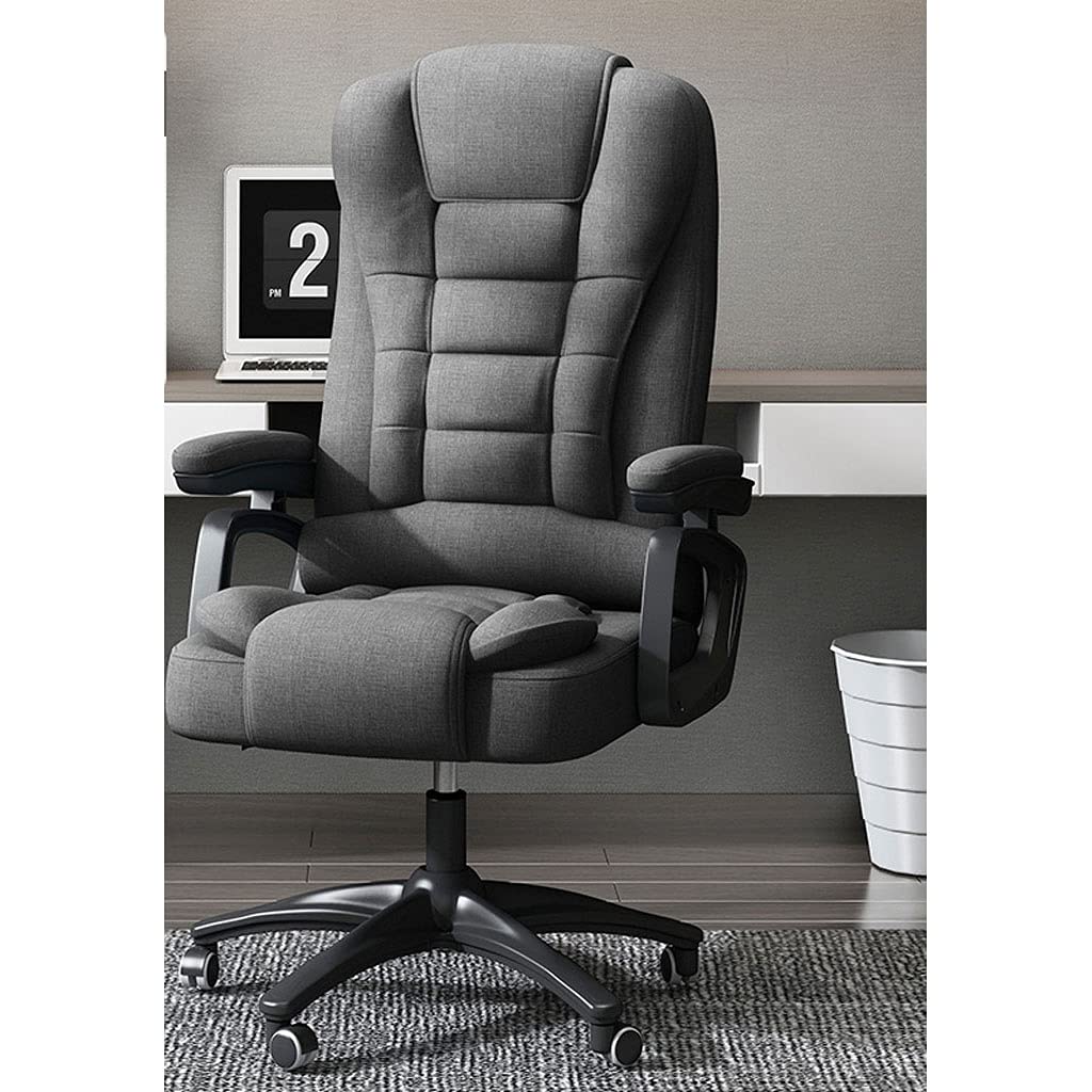 Ergonomic Office Chair - High Back Desk Chair with Rolling Swivel & Adjustable Armrests - Home & Computer Task Chair for Comfortable Work - Modern Gray Executive Chair for Office, Gaming & Remote Work
