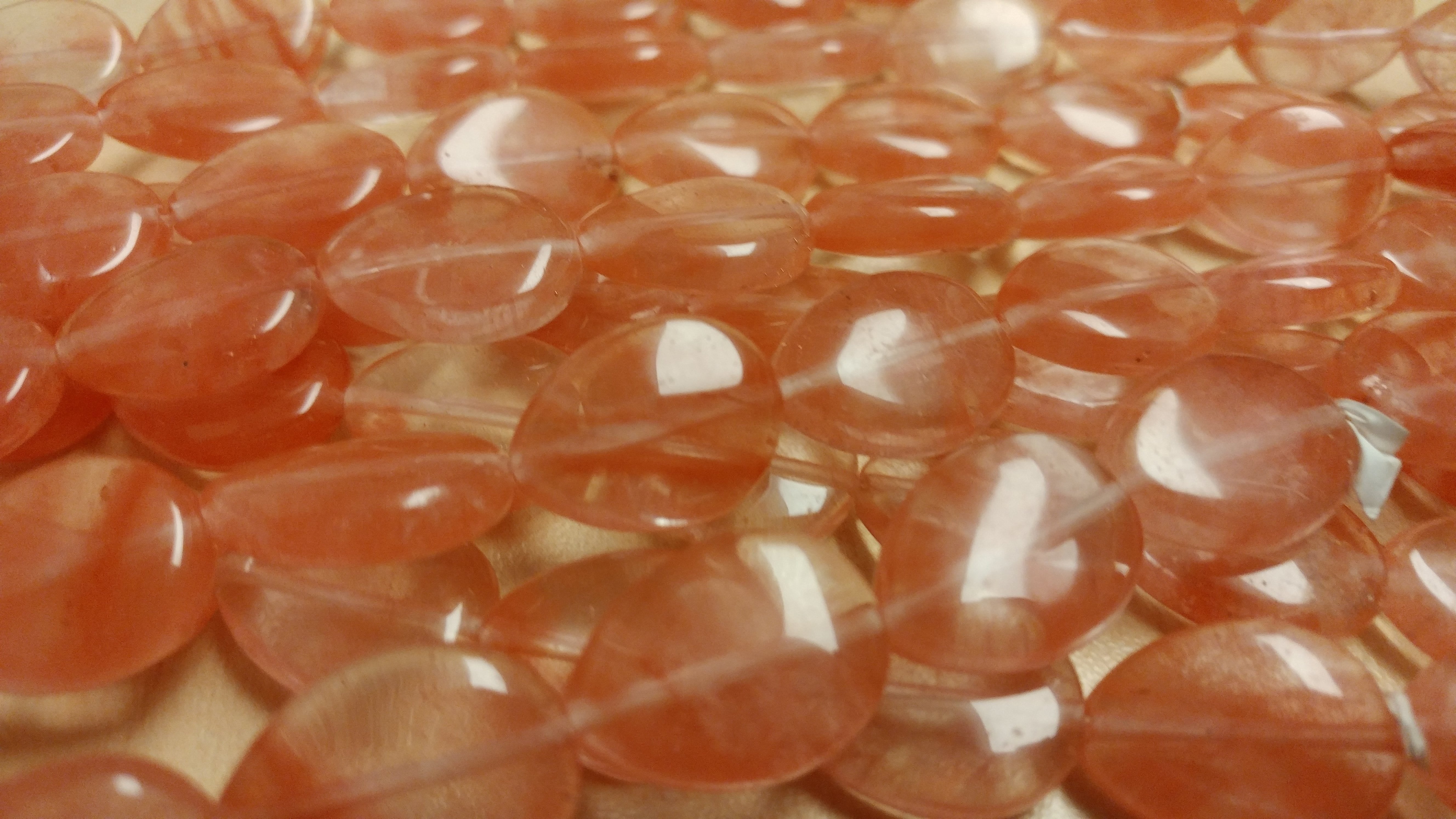 Natural Cherry Quartz Flat Teardrop Beads Strand - 15 Inch Gemstone Beading Supplies for Jewelry Making, DIY Crafts & Healing Crystal Projects - Perfect for Necklaces, Bracelets & Earrings