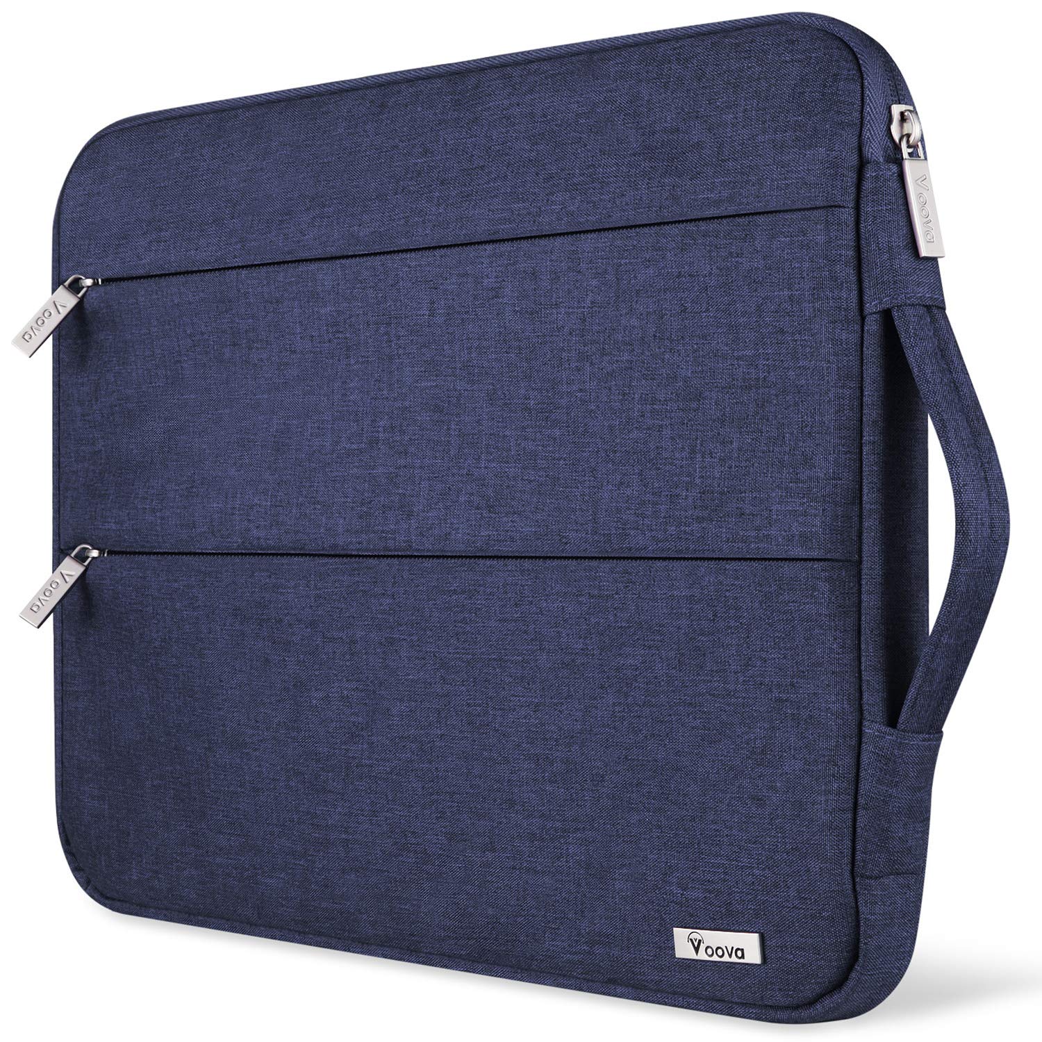 Voova 13.6 Inch Laptop Sleeve Case - Waterproof Protective Cover for MacBook Air/Pro 13 M2/M1, Surface Laptop 5/4, Surface Pro X/9/8 & iPad Pro 12.9 - Lightweight Neoprene Computer Bag with Handle (Blue) - Perfect for Travel, Office & School Use