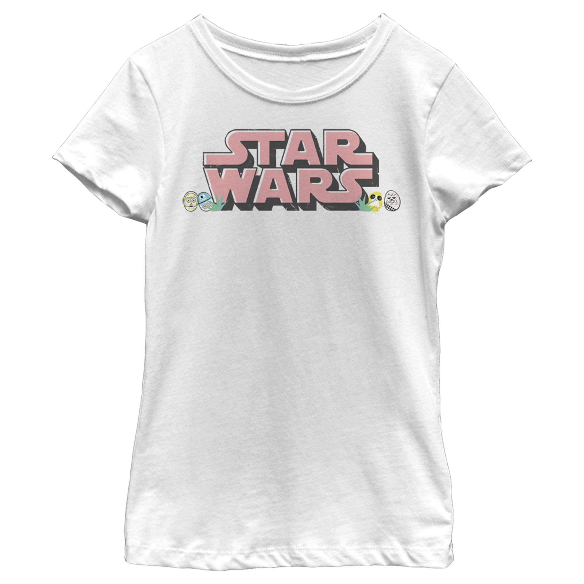 Star Wars Eggs Girls Short Sleeve Tee - Fun Graphic T-Shirt for Kids