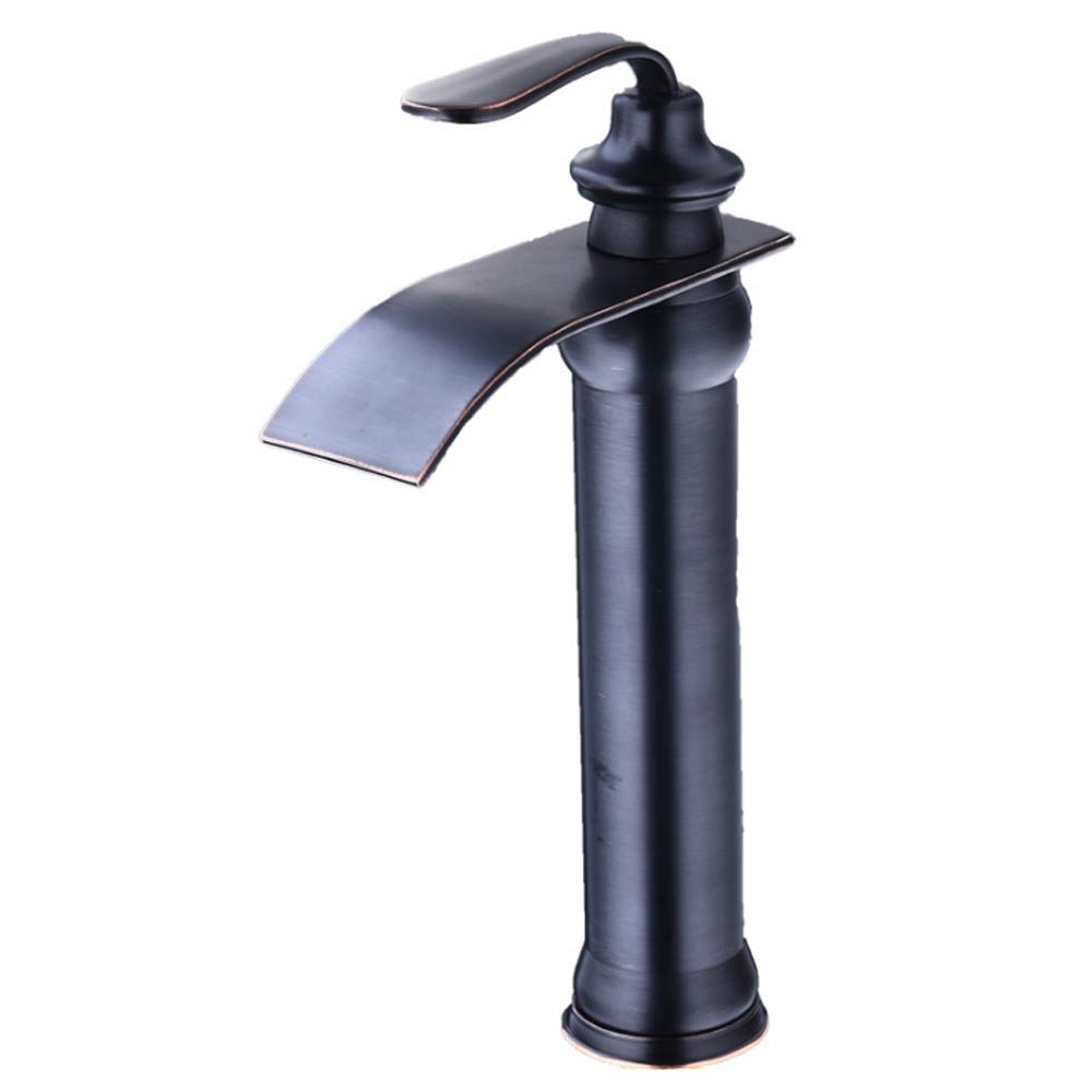 Brushed Nickel All Copper Mixer Tap with AIR Water Injection Technology - Hot & Cold Basin Faucet for Kitchen, Bathroom, Hotel - Durable Sink Tap with Modern Design for Home & Commercial Use