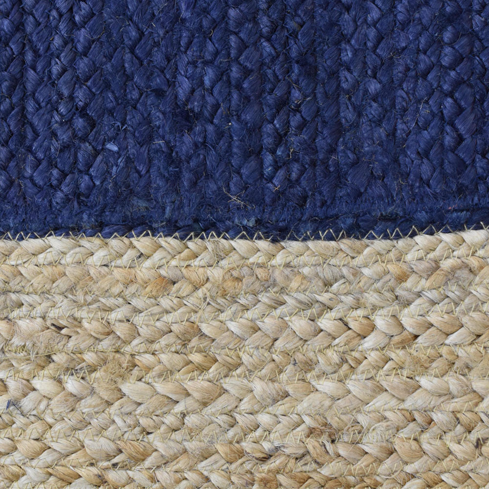 Handwoven Jute Braided Rug - Natural Eco-Friendly Floor Mat for Living Room, Bedroom, or Patio Decor
