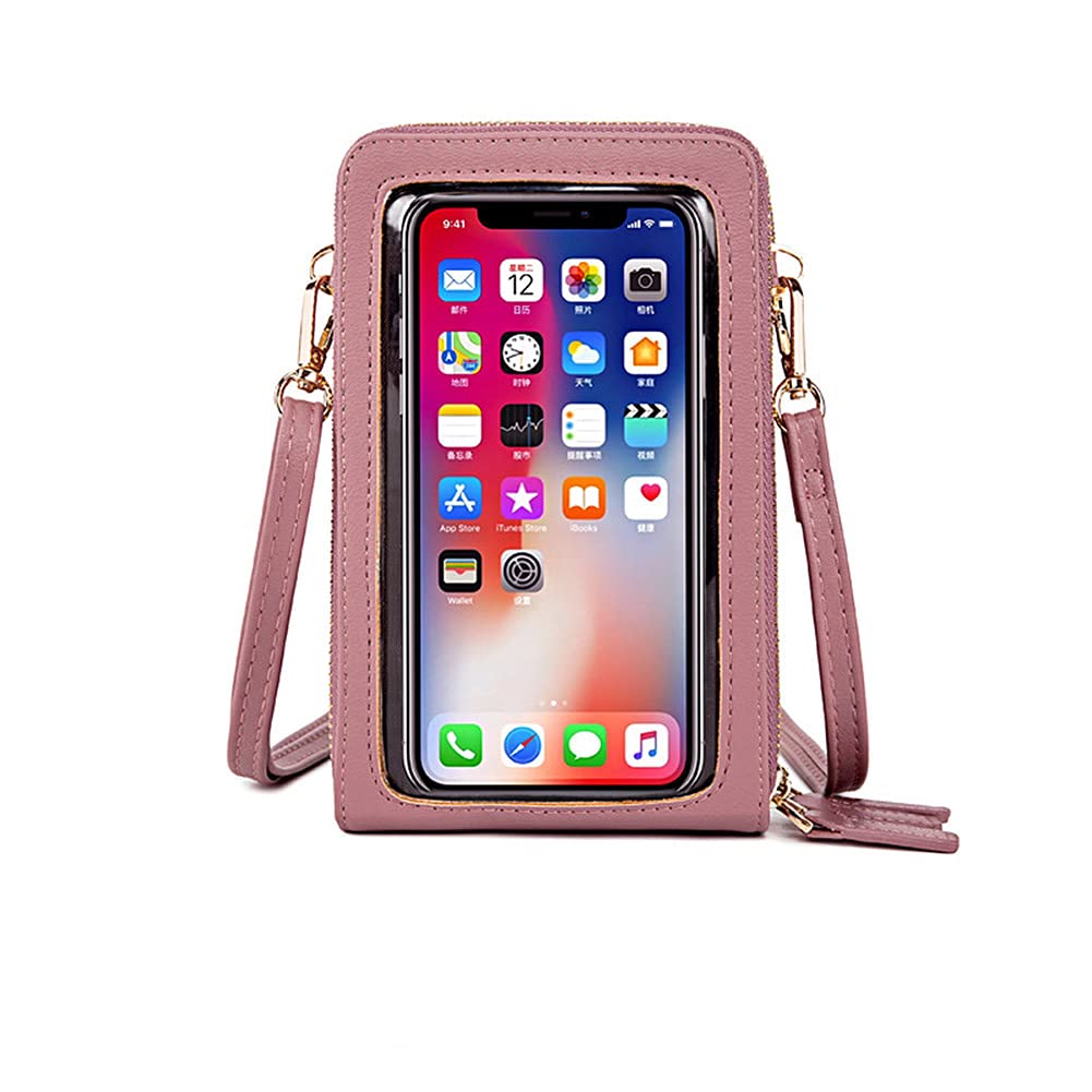 Women's Touch Screen Crossbody Phone Bag - Small Shoulder Purse with Credit Card Slots | RFID Blocking Wallet Handbag for iPhone & Android | Perfect for Travel, Shopping & Everyday Use