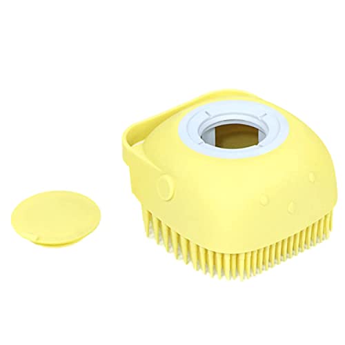 CAZINA Silicone Bath Brush for Hair & Body - Exfoliating Scrubber, Massager & Soap Dispenser for Shower & Bathroom | Skin Care Brush for Men & Women (Multicolor) | Perfect for Deep Cleansing, Relaxing Massage & Spa Experience