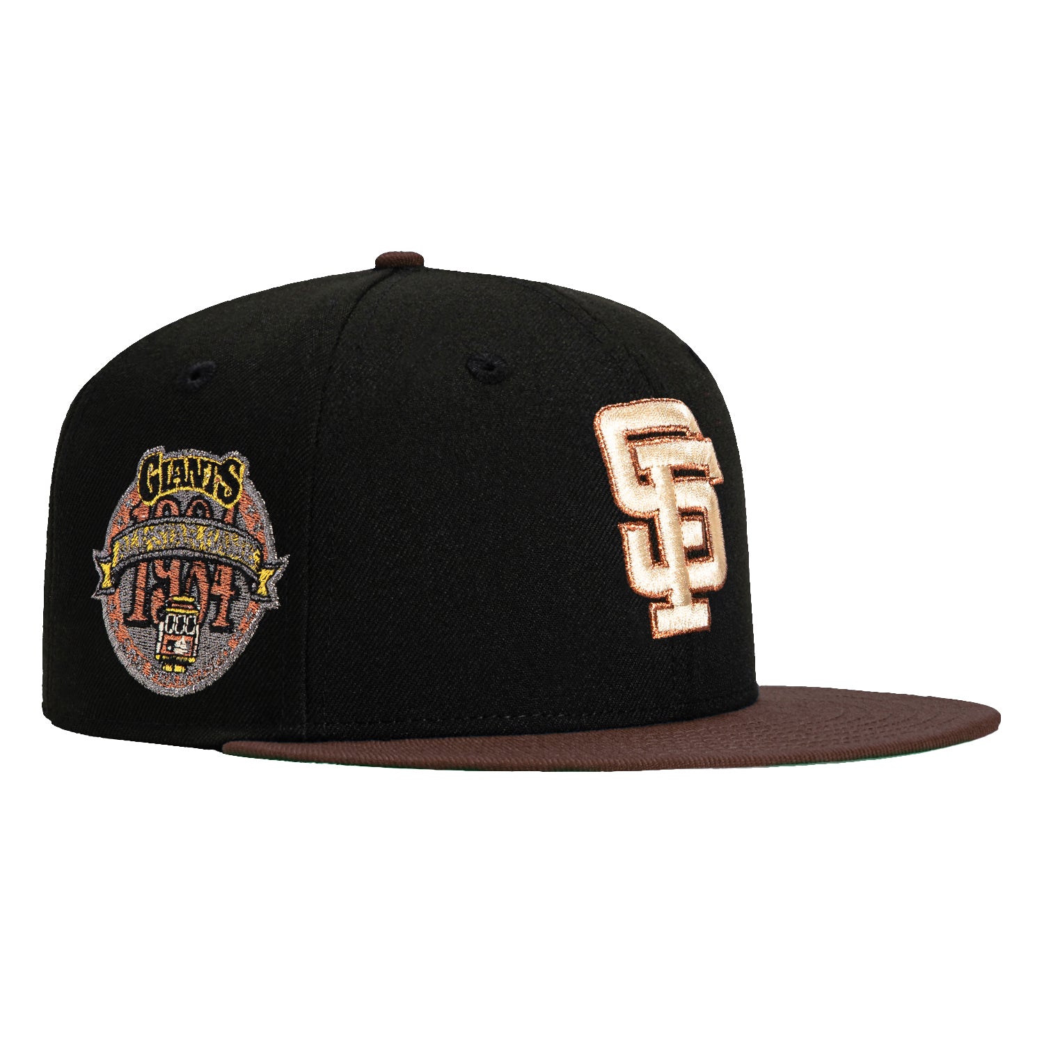 New Era 59Fifty San Francisco Giants 1984 All Star Game Patch Snapback Hat - Black & Brown Adjustable Baseball Cap for Men & Women - Perfect for Sports Fans, Game Day & Streetwear Fashion
