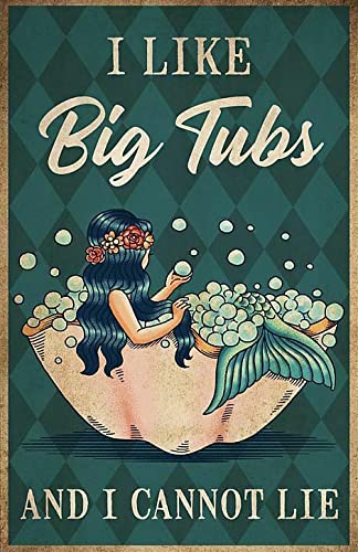 1000-Piece Wooden Jigsaw Puzzle - 'I Like Big Tubs and I Cannot Lie' Mermaid Puzzle for Adults & Kids | Brain Teaser, Educational Toy, Family Game Night Activity | Perfect Gift for Puzzle Lovers & Home Decor