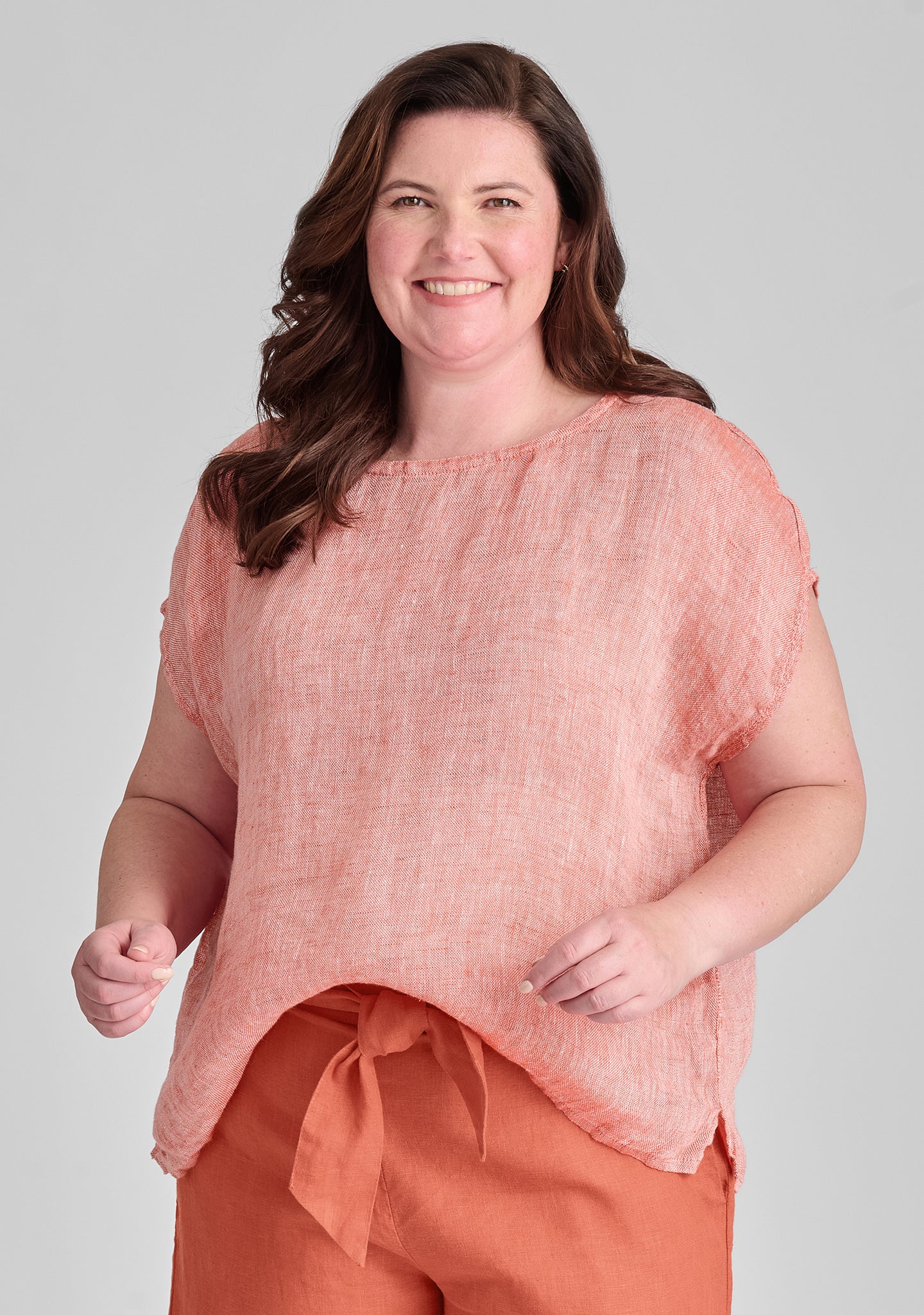 Premium Linen T-Shirt for Women - Soft & Breathable Summer Tee - Casual Comfort Wear for Outdoors, Travel & Everyday Use