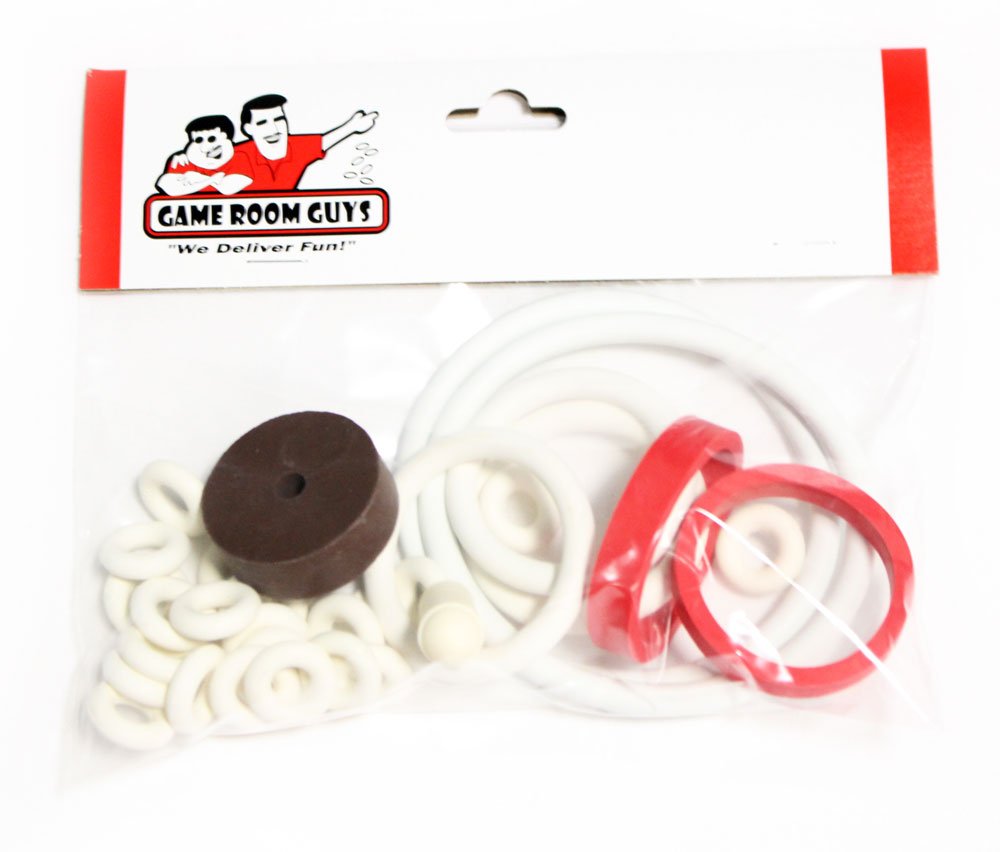 Gottlieb Bank Shot Pinball White Rubber Ring Kit - Replacement Bumper Rings for Arcade Machine Parts - Perfect for Pinball Machine Repair & Maintenance