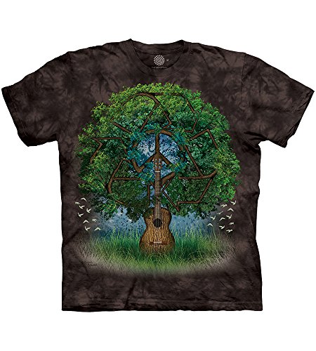 The Mountain Guitar Tree T-Shirt - Cool Music Lover Graphic Tee for Men & Women - Perfect for Concerts, Gifts & Casual Wear