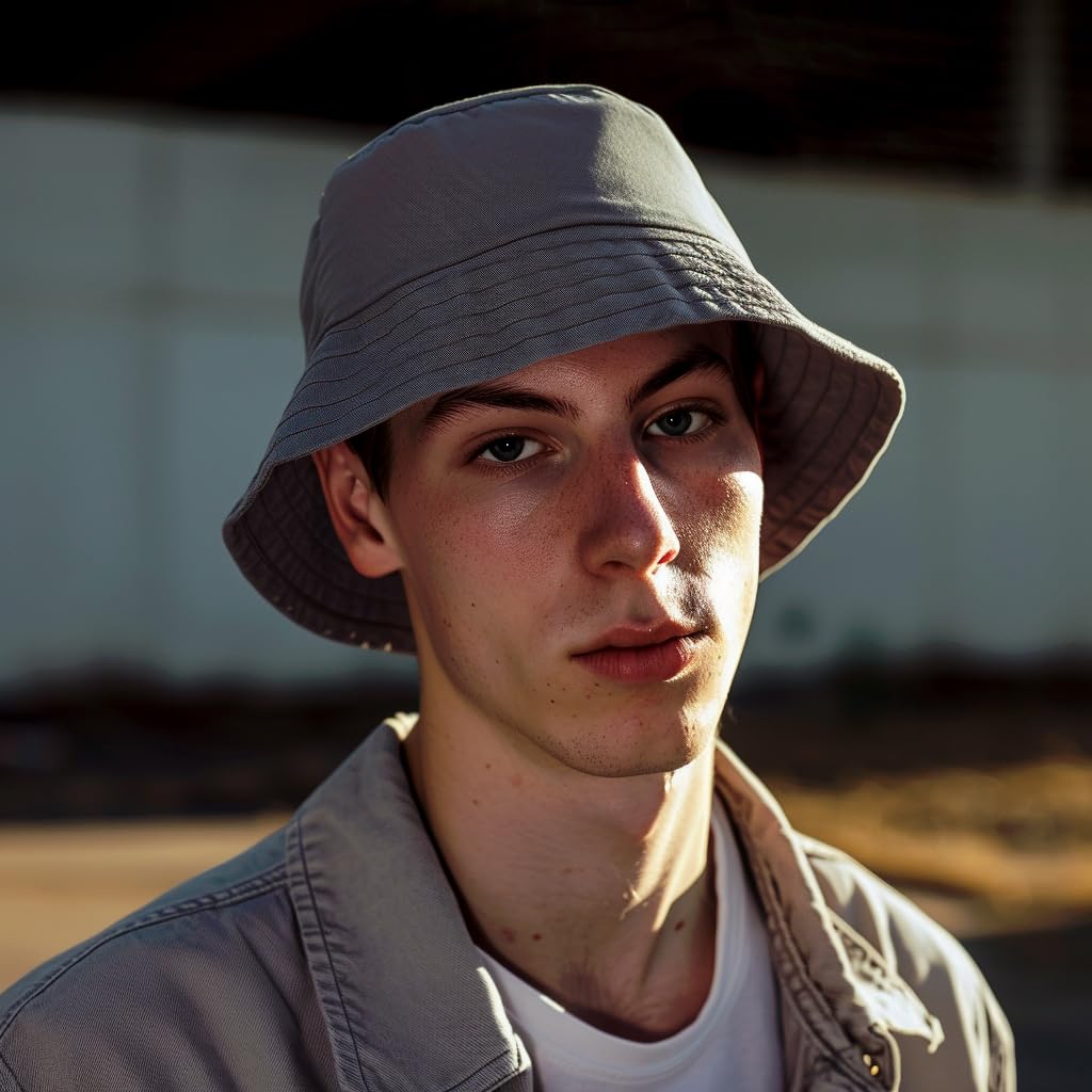 XXL Bucket Hat for Women & Men - Oversized Reversible Cotton Fisherman Hat - Double-Sided Summer Sun Hat for Beach, Fishing & Outdoor Activities