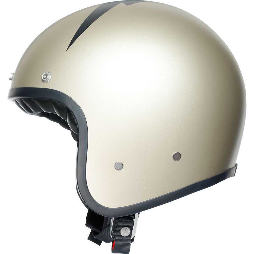 AGV X70 Volt Champagne & Black Full Face Motorcycle Helmet - DOT & ECE Certified for Racing & Street Riding