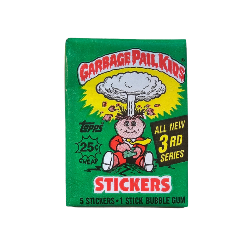 1986 Topps Garbage Pail Kids Series 3 Unopened Trading Card Pack - Vintage Collectible for Card Enthusiasts & Nostalgic Gift Idea