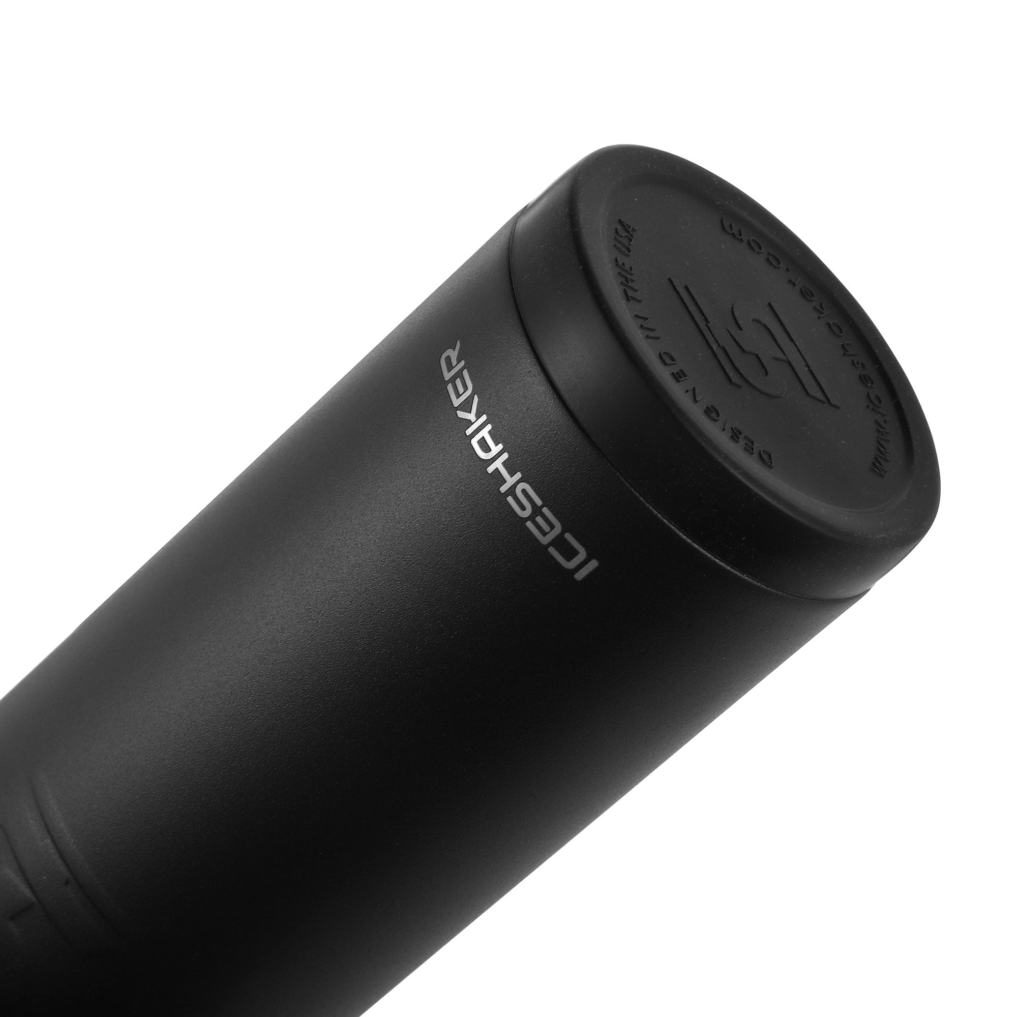 20oz Skinny Tumbler with Straw Lid - Insulated Stainless Steel Travel Mug - Black - Perfect for Coffee, Tea & Cold Drinks On The Go
