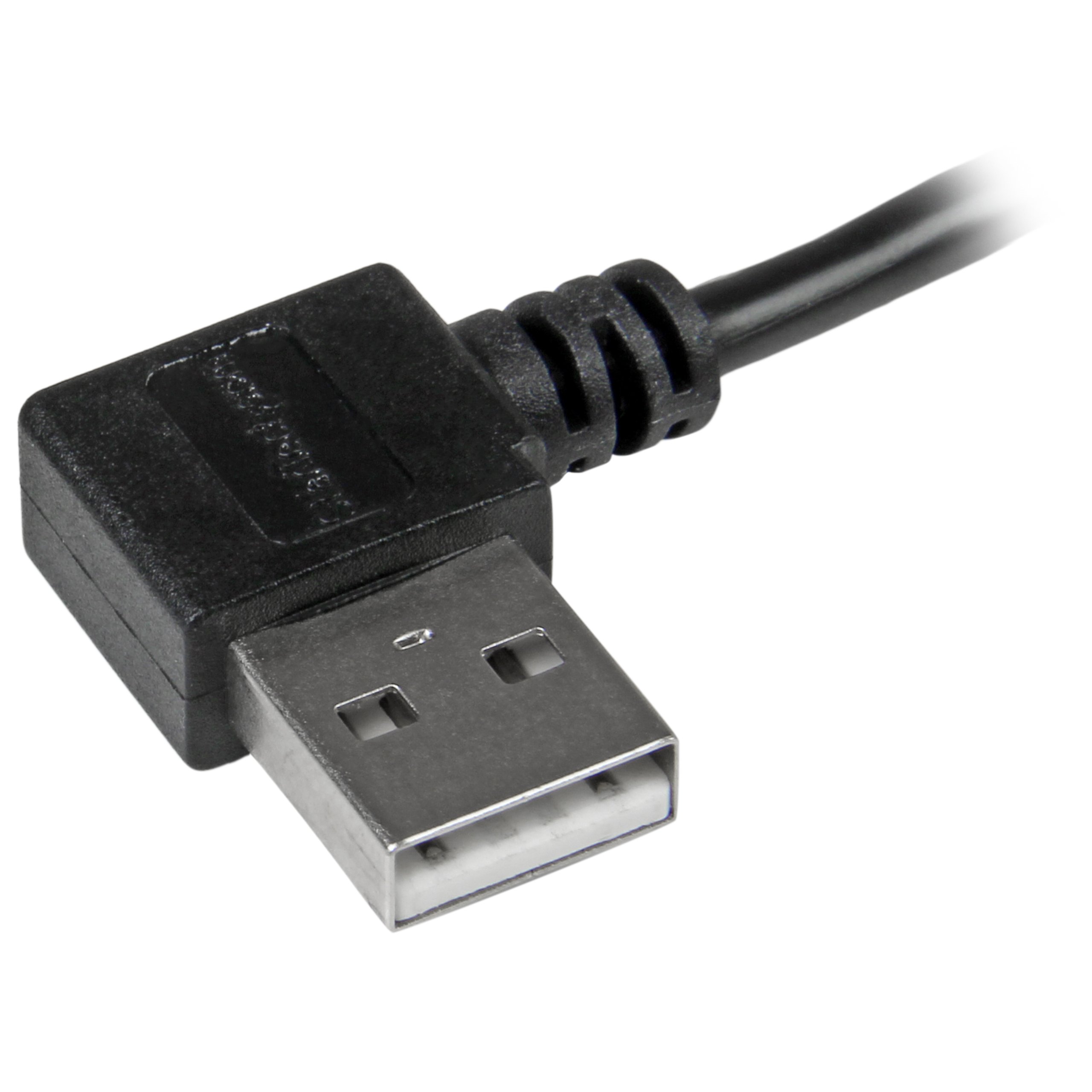 StarTech 3-Feet USB 2.0 A to Micro B Right Angle Cable - High Speed Data Sync & Charging Cord for Smartphones, Tablets, Cameras - Perfect for Tight Spaces & Car Charging