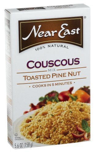Near East Toasted Pine Nut Couscous Mix - 5.6 oz Box (Pack of 12) | Quick & Easy Mediterranean Side Dish | Perfect for Dinner Parties, Meal Prep & Healthy Lunches