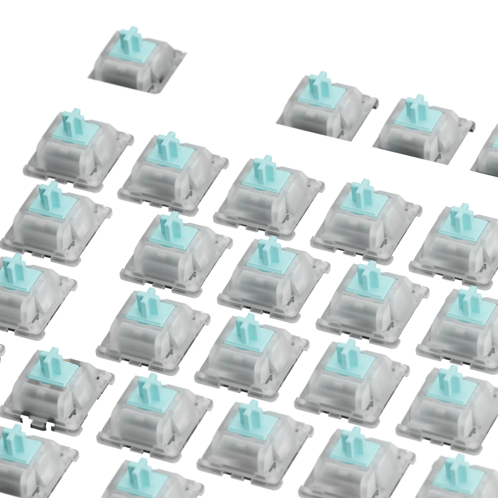 Glorious Lynx Silent MX 100 ISO Mechanical Keyboard Switches - Linear & Quiet for Gaming, Typing & Office Work (100-Pack) | Perfect for PC Builds, Custom Keyboards & Noise-Sensitive Environments