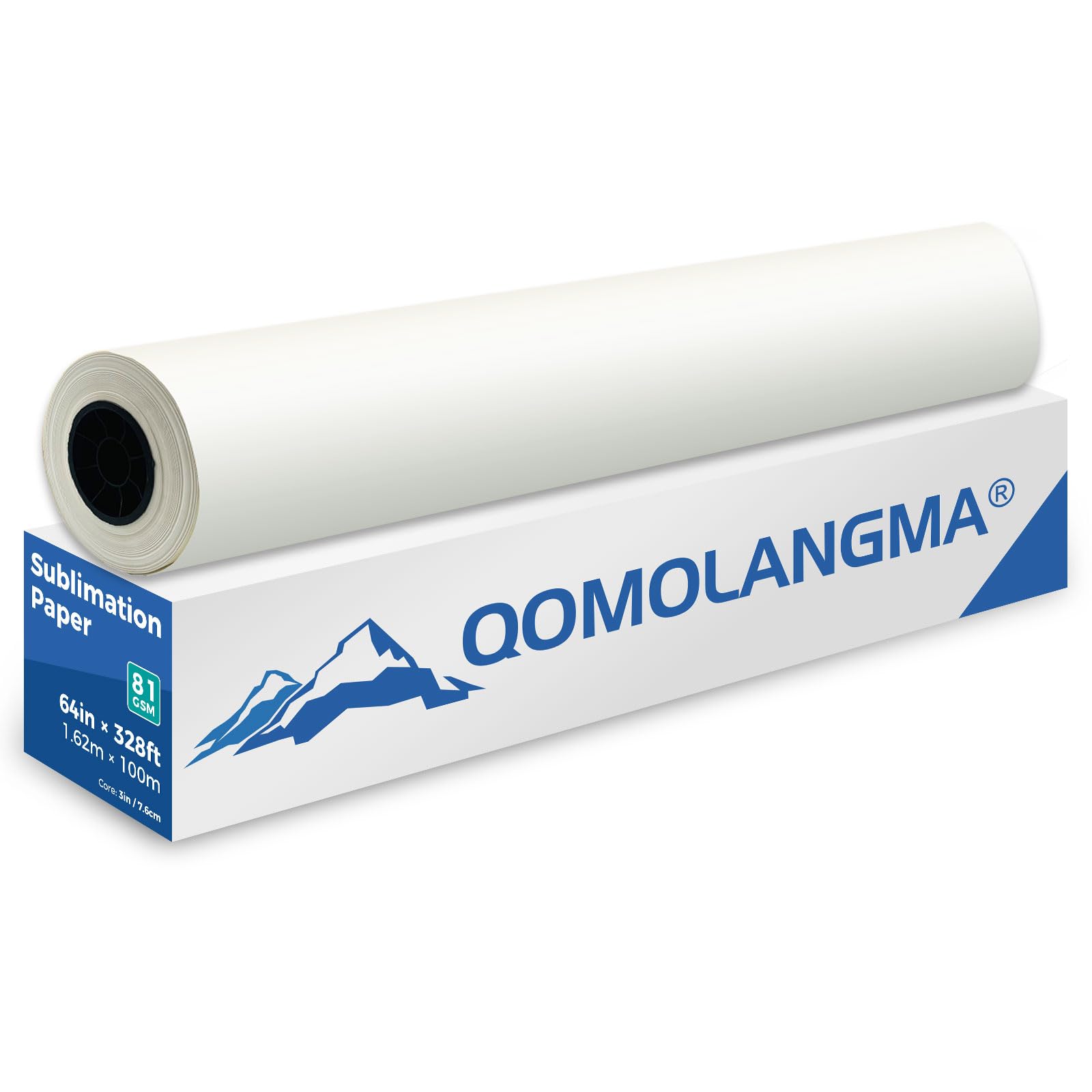 64in x 328ft Sublimation Paper Roll - 81gsm Heat Transfer Paper for T-Shirt Printing, Fabric Dye Sublimation - Perfect for DIY Apparel, Mugs, Phone Cases & Home Decor Projects
