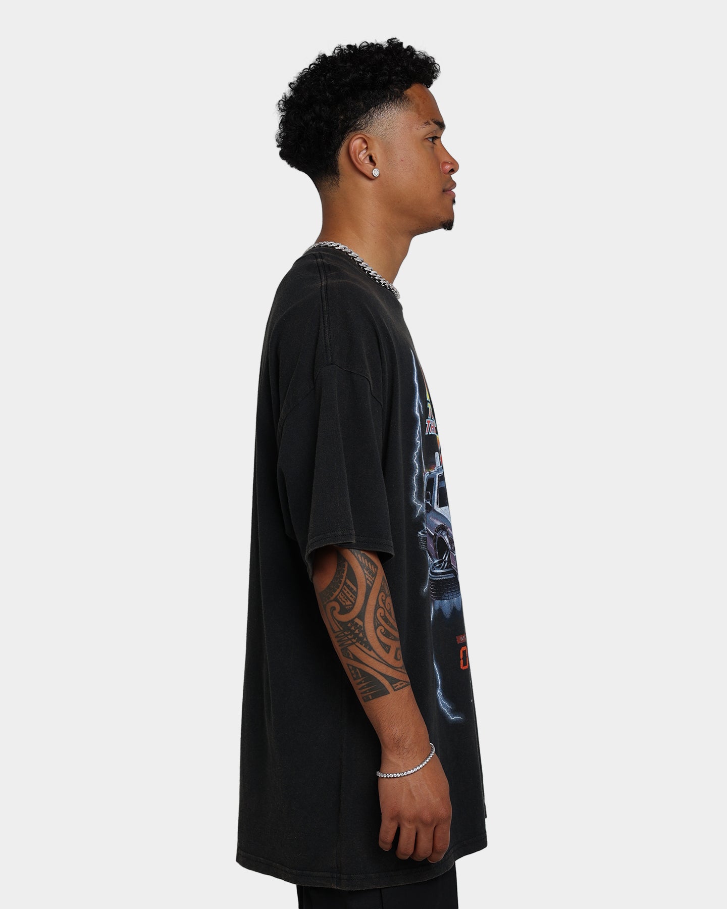 Vintage Back To The Future 2 Movie T-Shirt - Retro Washed Black Tee - Perfect for 80s Theme Parties, Cosplay & Nostalgic Fashion