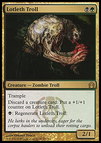 MTG Magic: The Gathering - Lotleth Troll (177) Return to Ravnica RTR Card | Collectible Trading Card Game for Deck Building & Strategy Battles | Perfect for MTG Players and Collectors