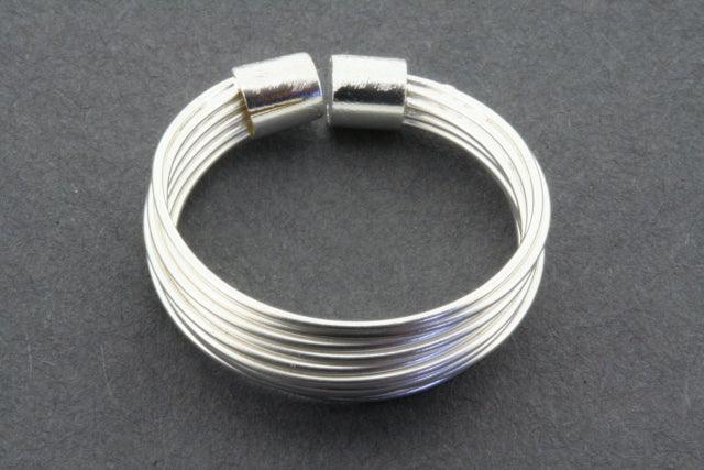 Adjustable Multi Strand Sterling Silver Ring for Women - Elegant Stackable Jewelry for Everyday Wear & Special Occasions