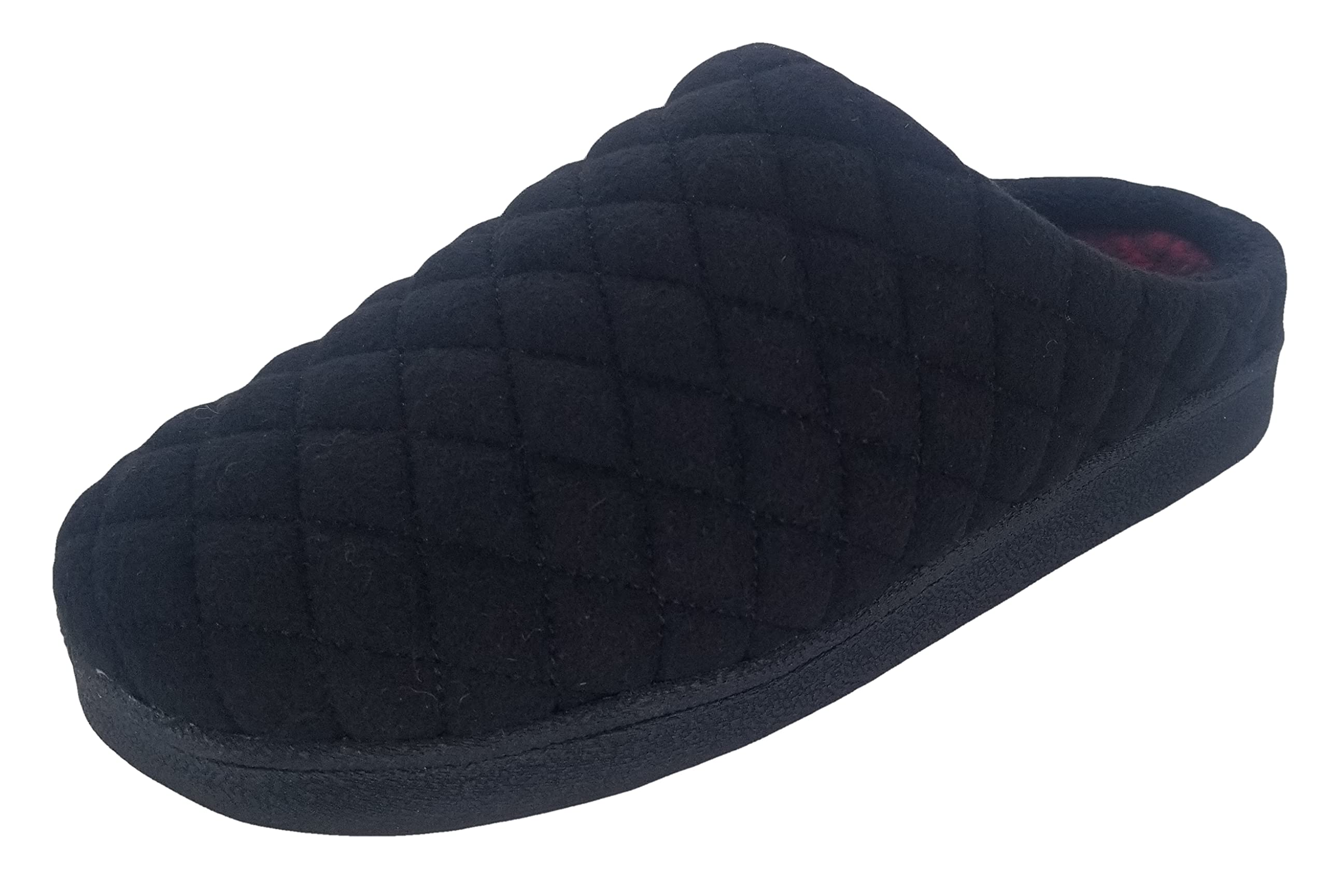 Clarks Women's Quilted Felt Clog Slippers JMS0785T - Soft Plush Terry Lining - Comfortable Indoor/Outdoor House Shoes for Women - Perfect for Home, Garden & Casual Wear