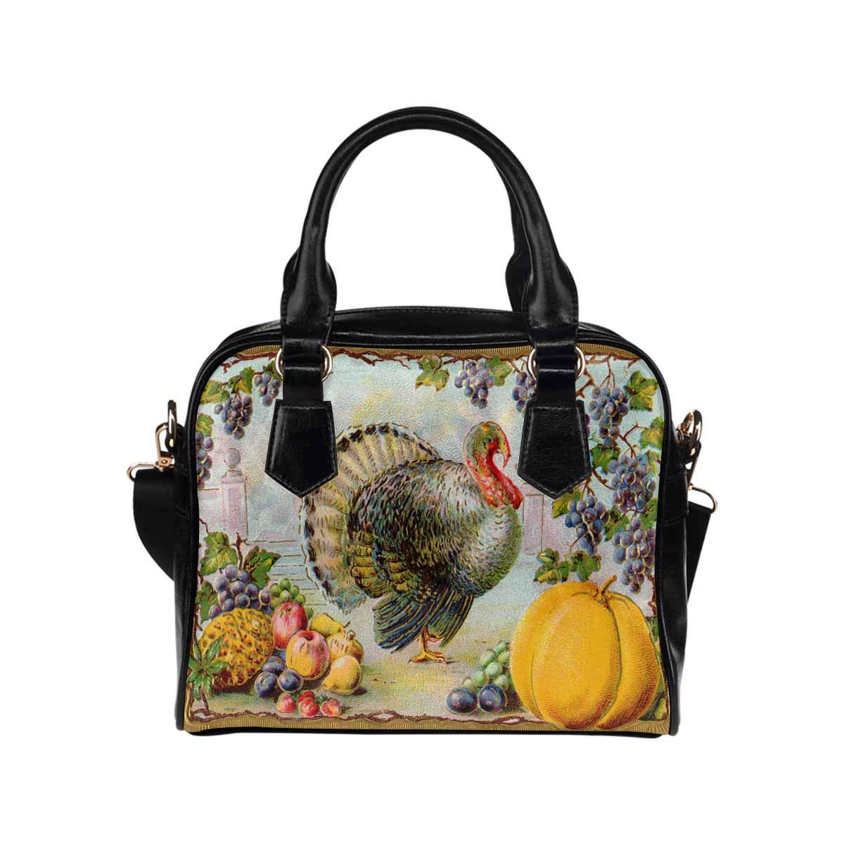 Thanksgiving Turkey PU Leather Purse for Women - Stylish Crossbody & Shoulder Handbag for Girls | Perfect for Holiday Parties, Shopping & Daily Use