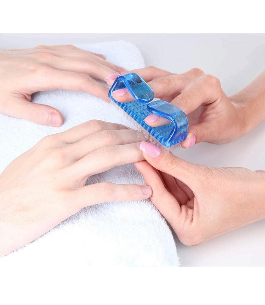B-LADY Soft Nail Cleaning Brush for Manicure & Pedicure - Dust & Dead Skin Remover, Plastic Nail Art Tools for Finger & Toe Care (Free Size, 1 Pack) - Perfect for Salon, Home Spa & DIY Nail Care