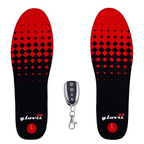 Rechargeable Heated Insoles with Remote Control - Warm Winter Boot Insoles for Men & Women - Perfect for Skiing, Hiking & Cold Weather Outdoor Activities