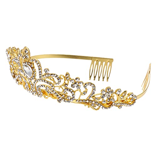 FRCOLOR 1pc Rhinestone Wedding Tiara Crown - Sparkling Crystal Bridal Headpiece for Bride, Bridesmaids & Flower Girls | Perfect for Weddings, Prom, Pageants & Special Occasions