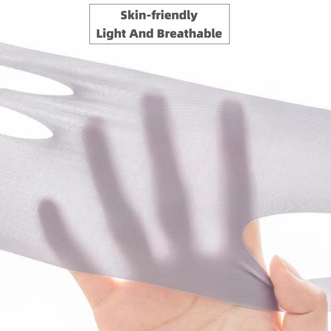 Anti-Wrinkle Face Slimming Mask - Breathable V-Line Lifting Bandage for Chin & Jawline, Wrinkle Reducer & Face Shaper for Defined V-Shape (Grey) | Perfect for Home Spa, Self-Care & Instant Face Contouring