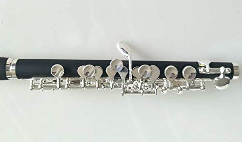 Professional Silver Plated Piccolo in C Key - Excellent Sound Quality & Advanced Technique for Band, Orchestra & Solo Performances