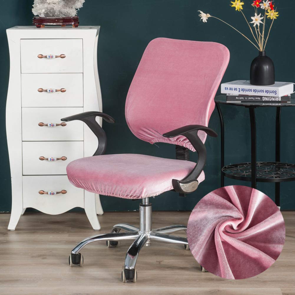LUCACO Washable Stretch Office Chair Cover - Anti-Dust Removable Fabric Slipcover for Computer & Boss Chairs (Set of 1) - Perfect for Home & Office Workspace Protection