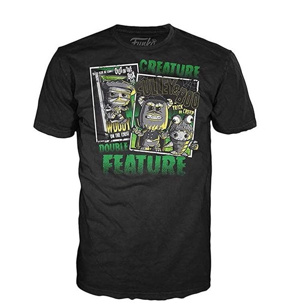 Disney Pixar Halloween Creature Double Feature T-Shirt for Adults - Size 2XL - Cute Cartoon Character Graphic Tee for Halloween Costume & Cosplay
