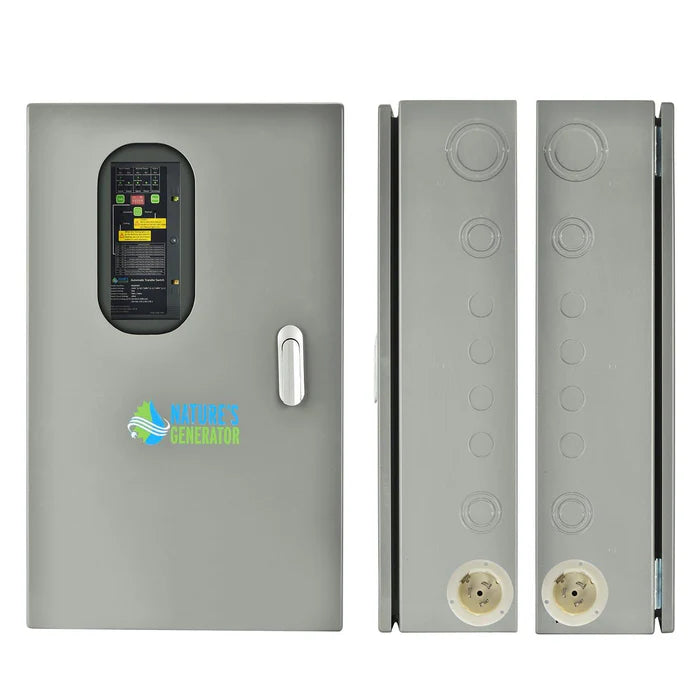 Natures Generator 50A Automatic Transfer Switch for Home Backup Power - Seamless Power Transition During Outages & Emergency Use
