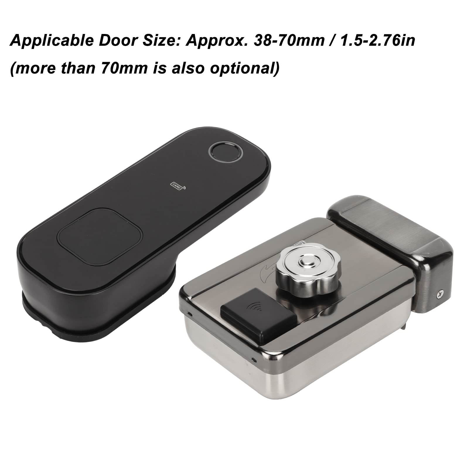 Smart Fingerprint Door Lock - 0.1s Fast Recognition, APP & Keyless Entry for Home & Office Security (Black) | Ideal for Modern Smart Homes & Vacation Rentals