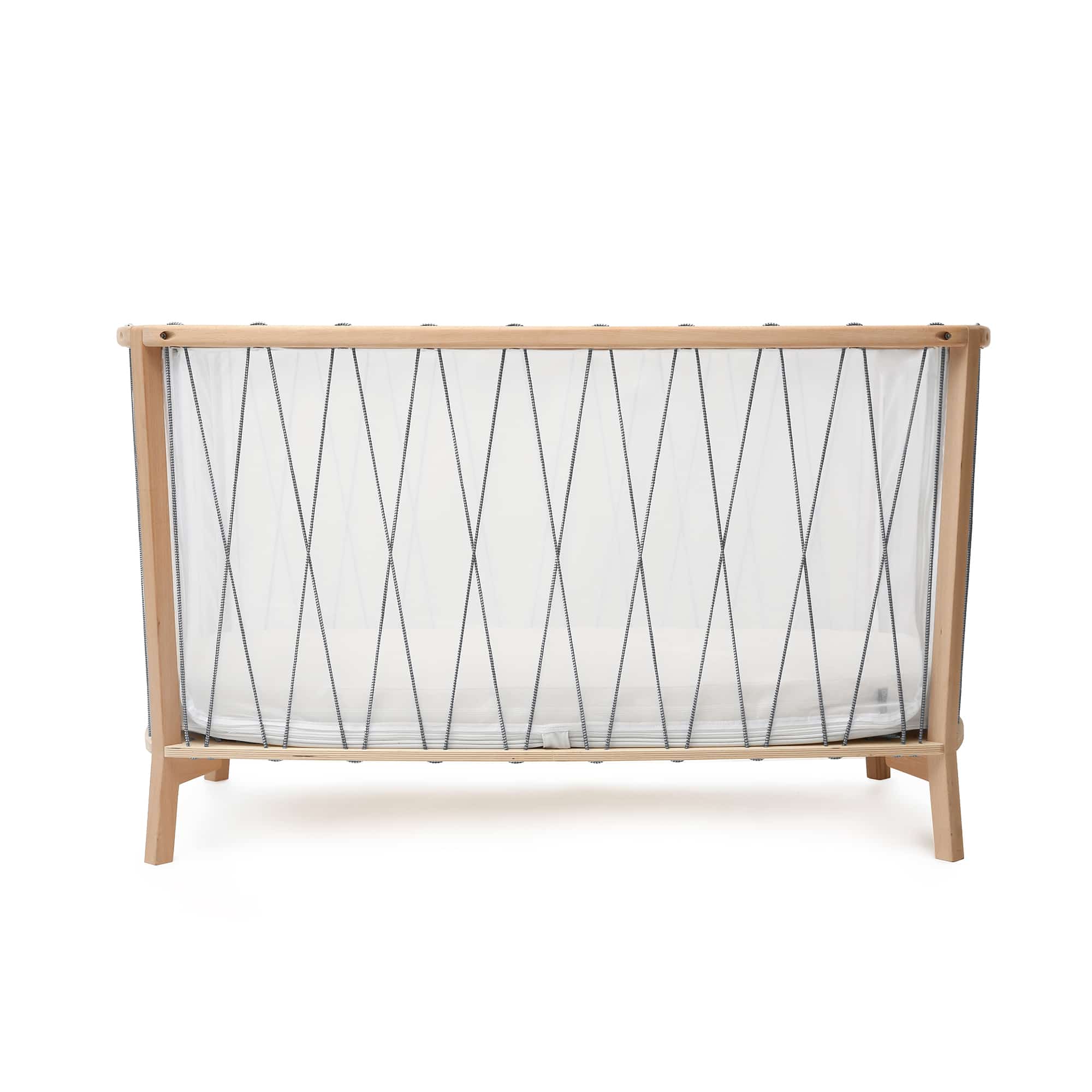 Charlie Crane Kimi Baby Bed with Organic Mattress - Safe & Comfortable Nursery Crib for Newborns & Toddlers - Perfect for Bedrooms, Daycare & Travel