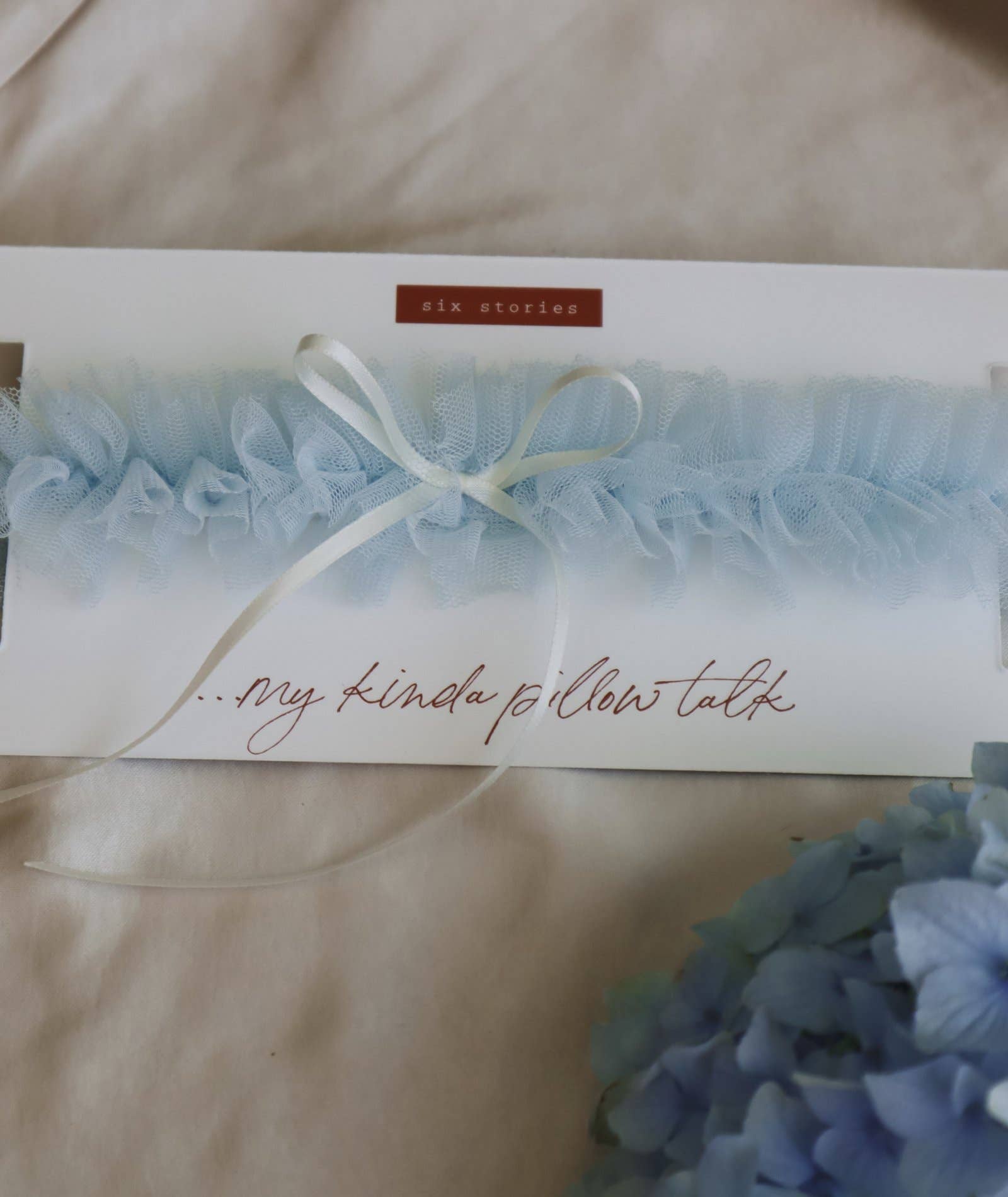 Elegant Pale Blue Tulle Garter for Weddings - Bridal Accessories for Special Occasions & Boudoir Photography