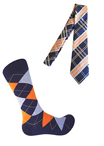 Navy Blue/Orange/Light Gray