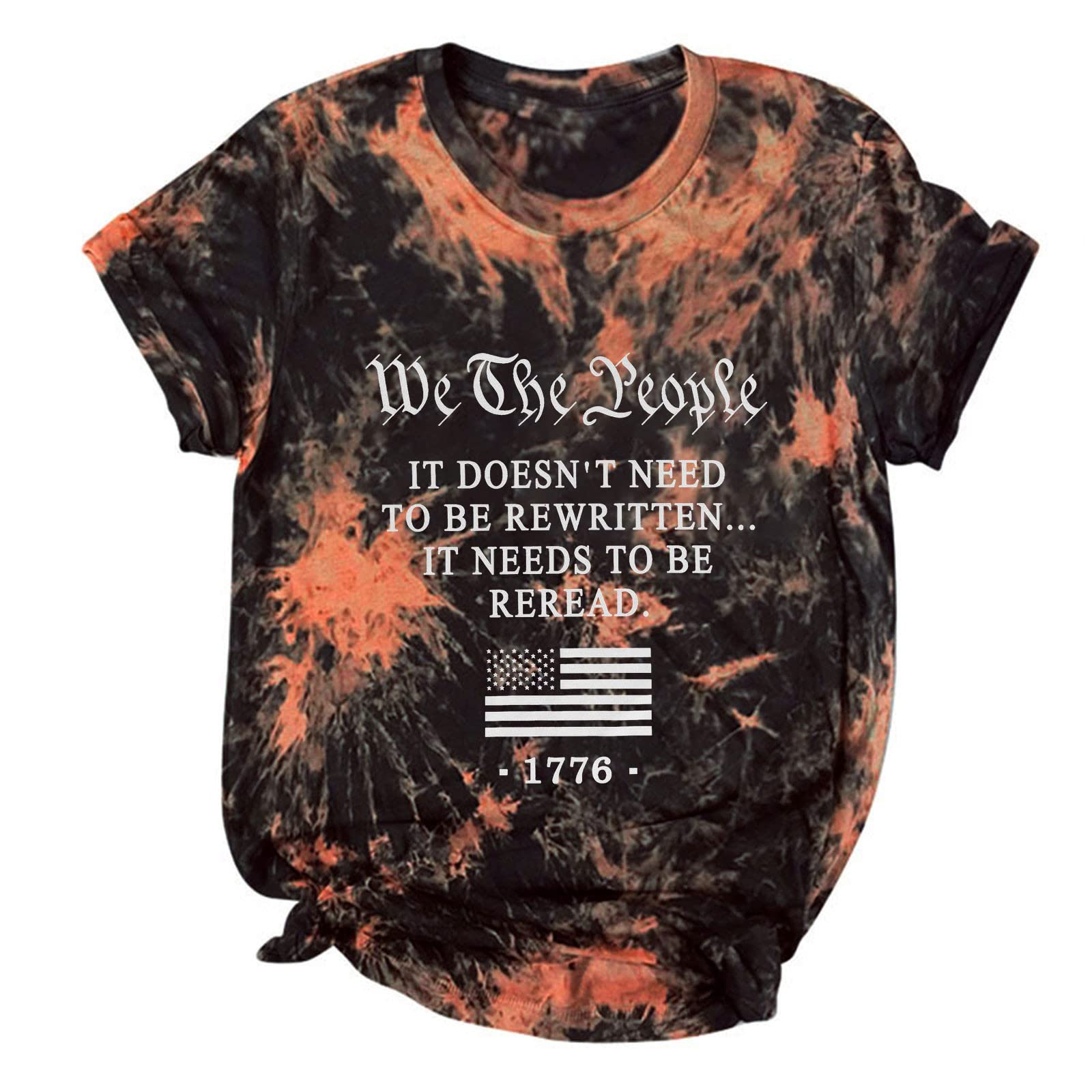 Trendy Tie Dye T-Shirts for Women & Teen Girls - Soft Short Sleeve Summer Tops, Casual Loose Fit Funny Graphic Tees - Perfect for Beach Outings, Music Festivals & Everyday Wear