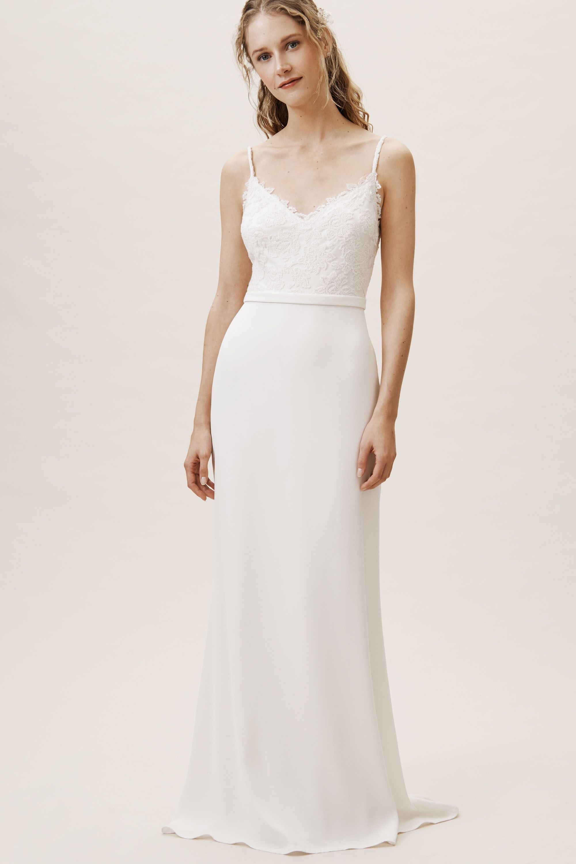 BHLDN Tadashi Shoji Brett Gown - Elegant Lace Wedding Dress for Brides | Perfect for Beach, Garden & Formal Weddings