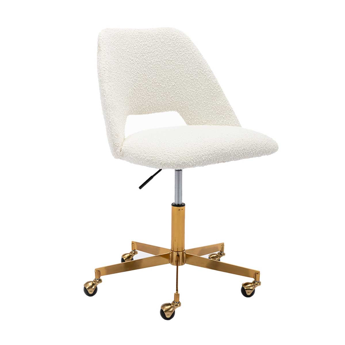 Luxury Belmont Boucle Office Chair - Ergonomic Executive Desk Chair with Adjustable Height for Home & Office Workspace - Perfect for Remote Work, Gaming & Study