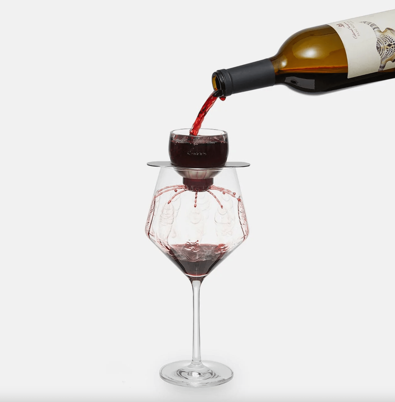 Premium Rabbit Wine Aerator with Stand - Fast & Efficient Wine Decanter for Red & White Wines - Perfect for Dinner Parties, Wine Tasting & Home Bars