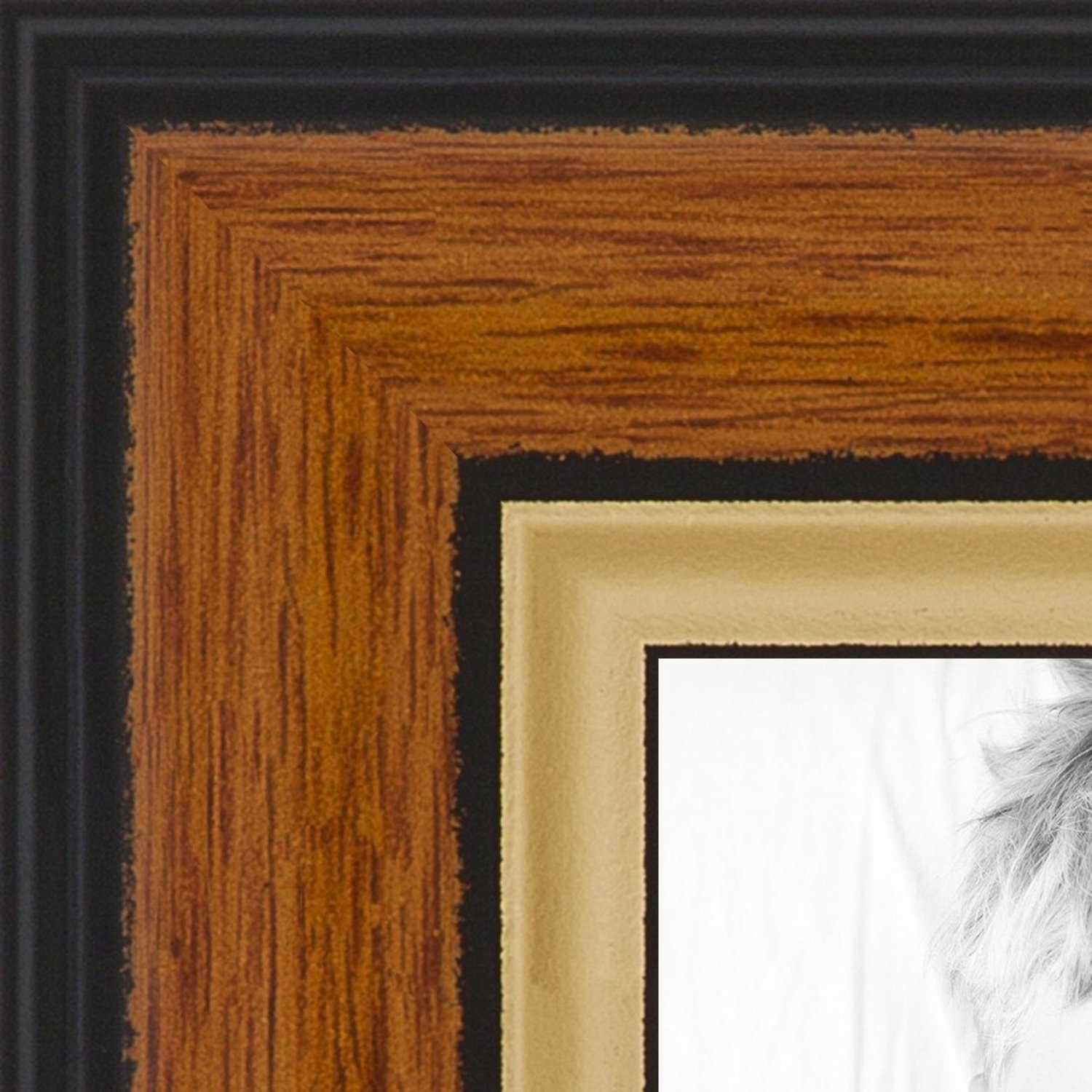 ArtToFrames 8.5x11 Diploma Picture Frame with 4x6 Photo Opening - Honey Gold Wood Frame for Graduation Certificates, Awards & Family Photos - Perfect for Office, Home Decor & Gift Giving