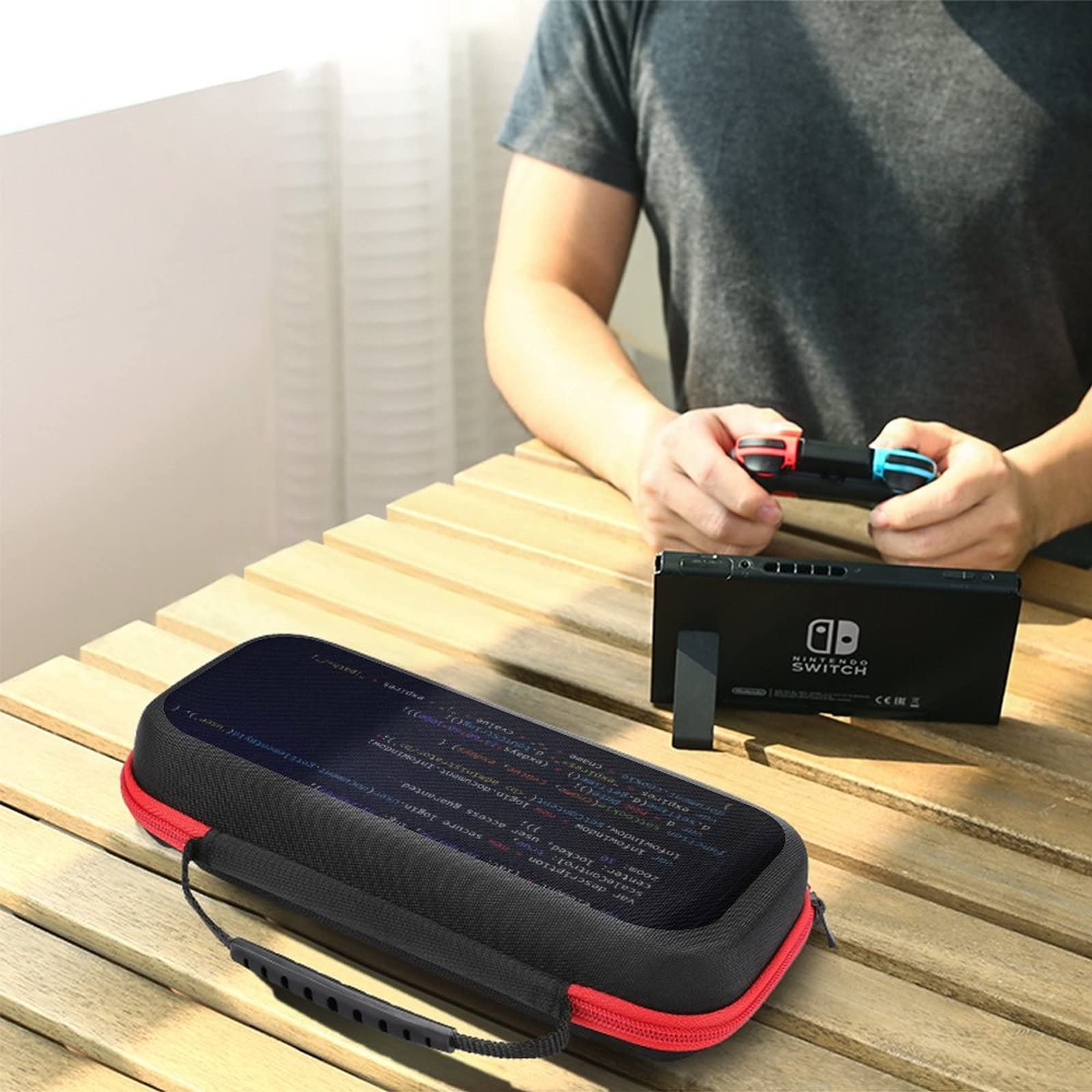 Nintendo Switch Carrying Case with 20 Game Card Slots - Portable Travel Cover for Switch Console & Accessories - Perfect for Gaming on the Go, Travel Protection & Organized Storage