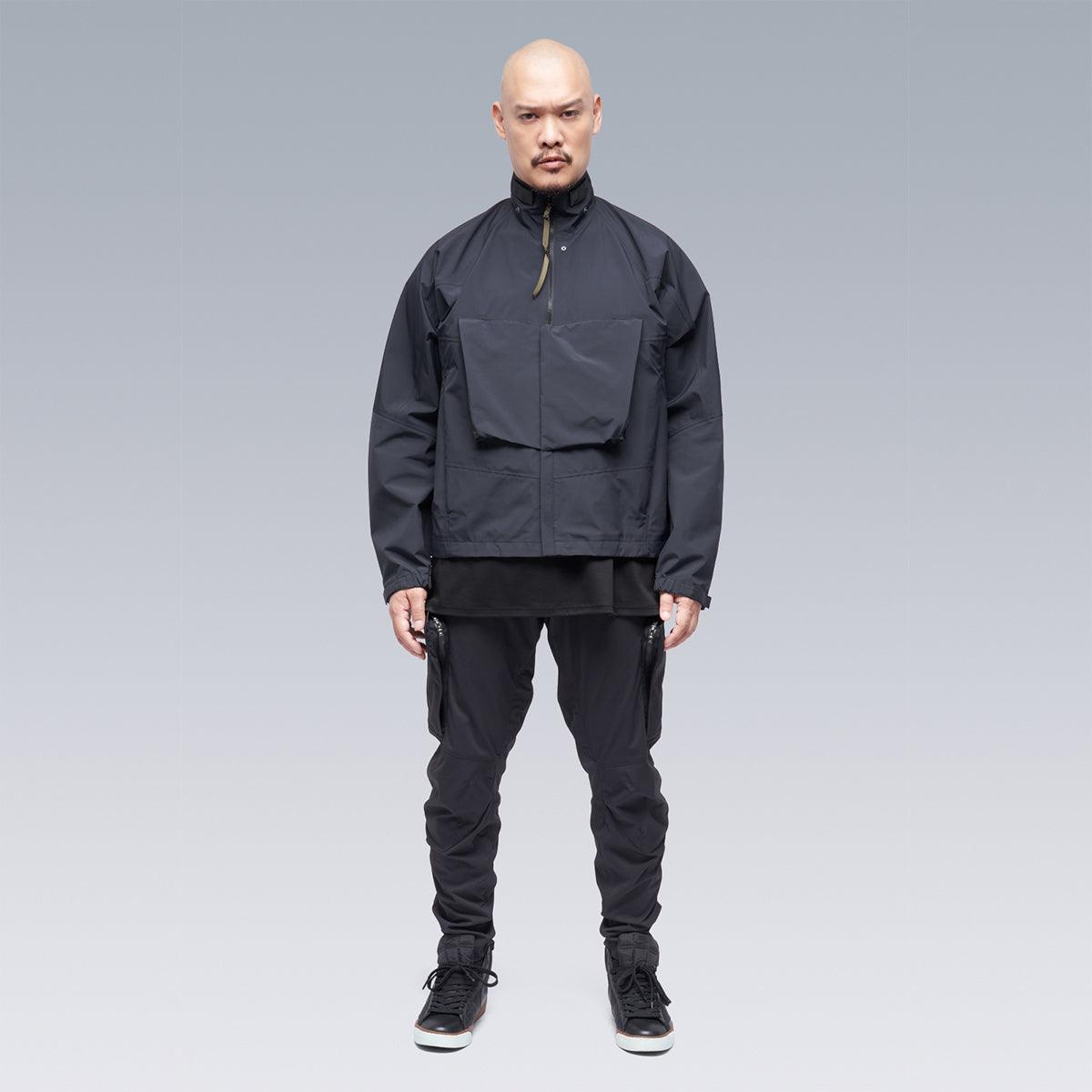 ACRONYM J96-GT Black Waterproof Windproof Jacket - High-Performance Streetwear for Urban Commuting & Outdoor Adventures