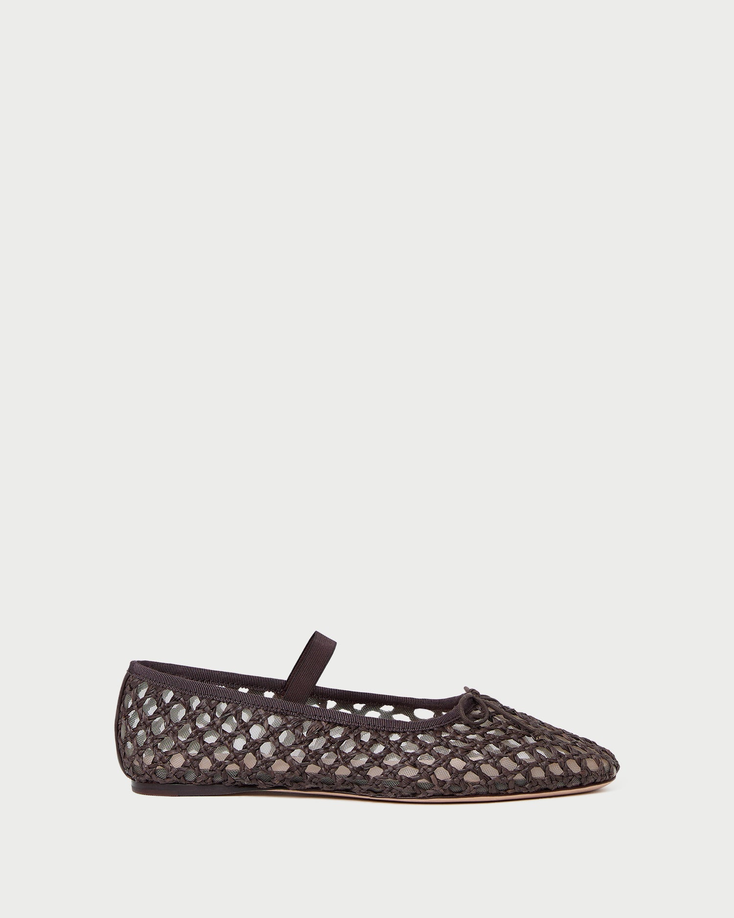 Leonie Chocolate Brown Crochet Ballet Flats for Women - Comfortable Handmade Knit Slip-On Shoes for Casual Wear, Beach, and Summer Outfits