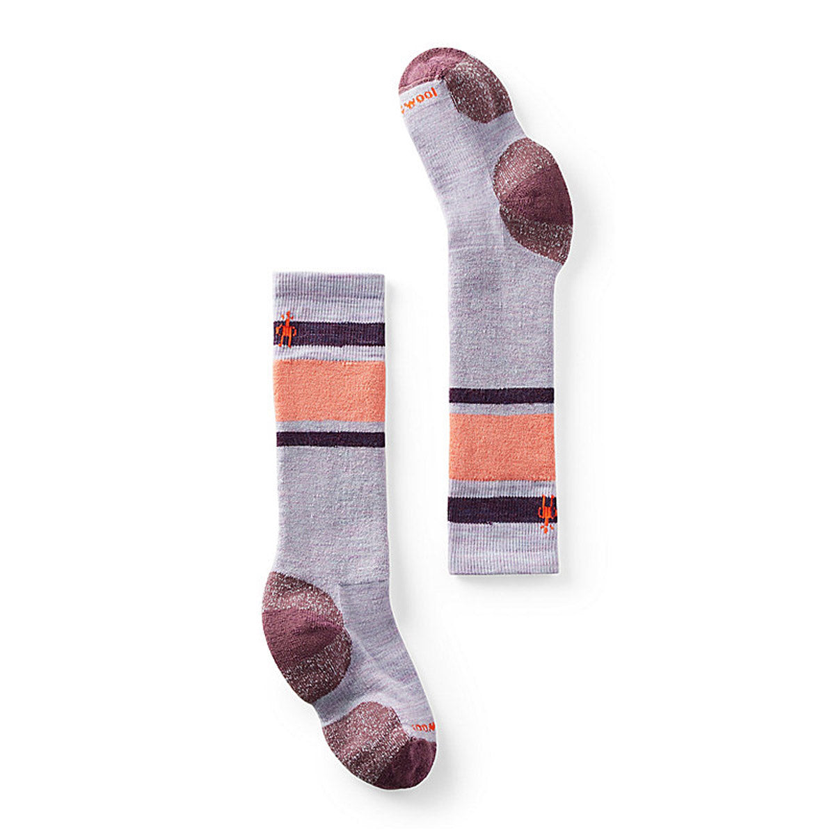 Warm Kids' Winter Sports Socks - Striped Over The Calf Socks with Full Cushion for Skiing, Snowboarding & Cold Weather Activities