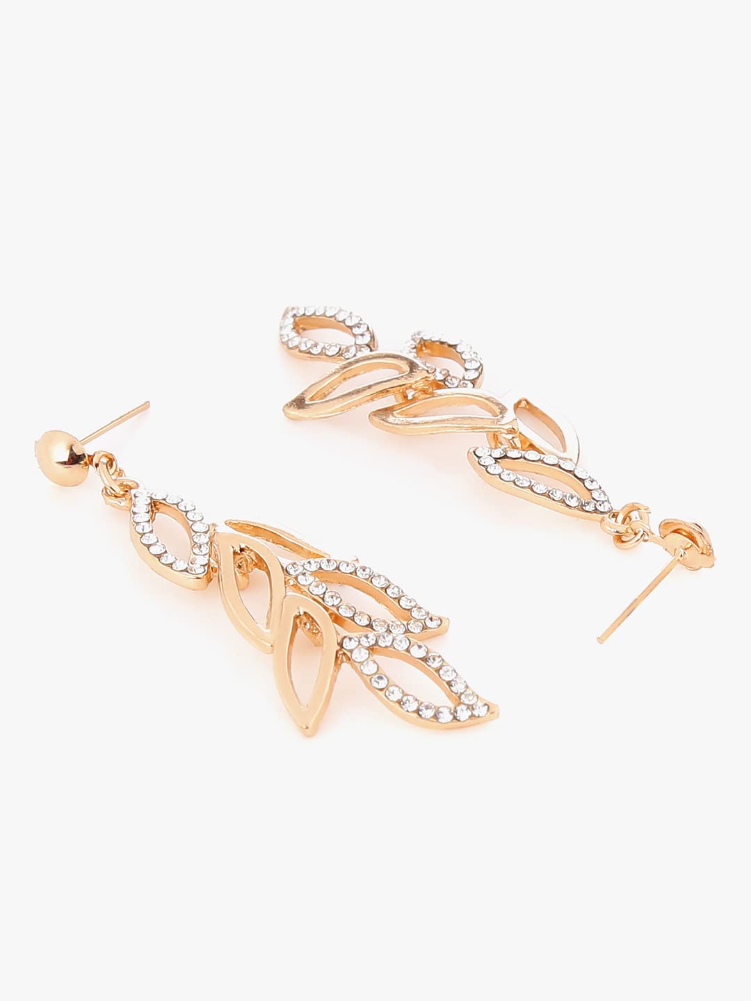 Elegant Yellow Chime Drop Earrings for Women | Multicolor Crystal & Opal Oval Dangle Earrings | Rose Gold Plated Fashion Jewelry | Perfect Birthday & Anniversary Gift for Her | Ideal for Parties, Weddings & Everyday Wear