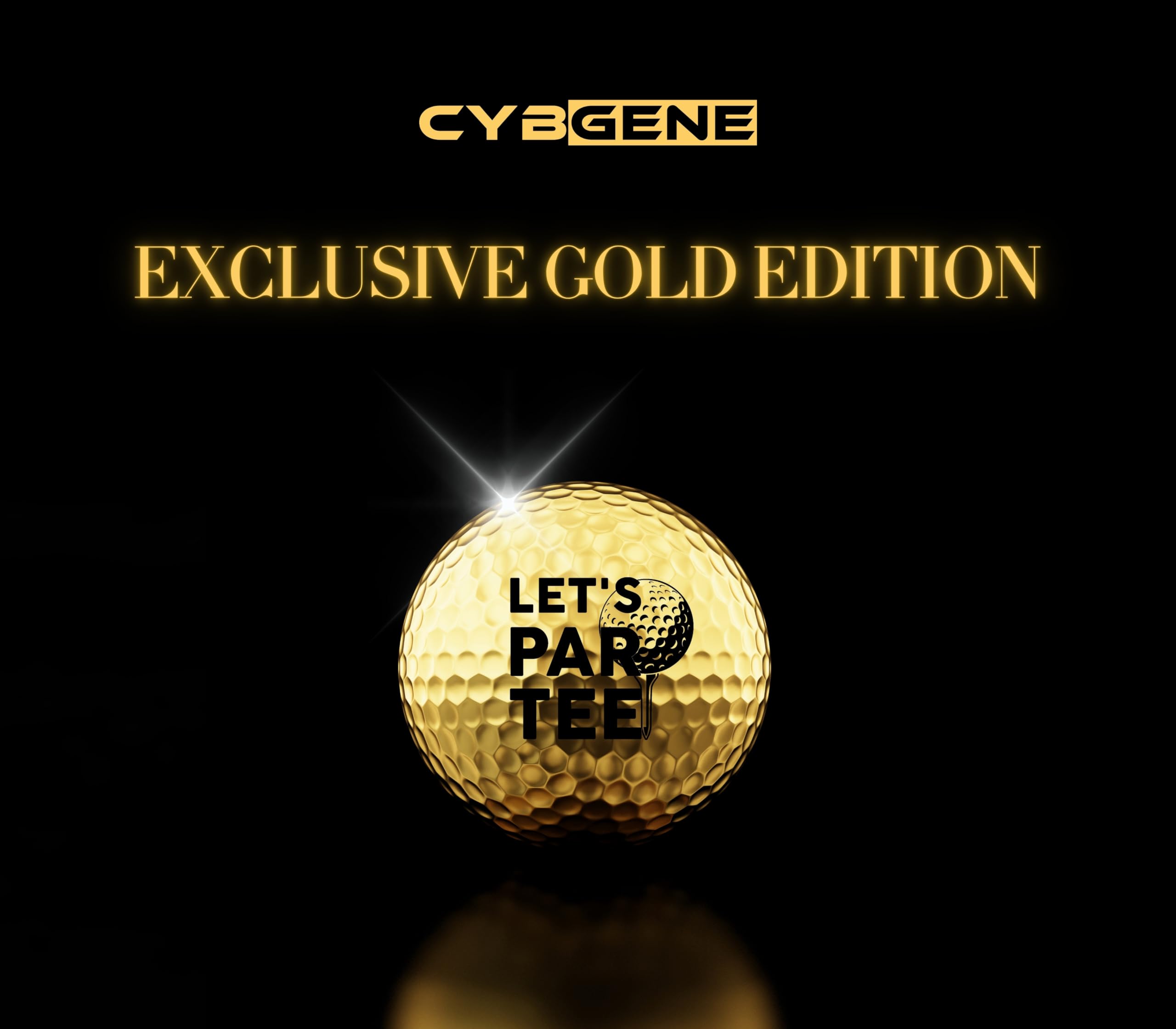 Premium Colored Golf Balls - Unique Golf Gifts for Men, Birthday & Christmas Presents for Golf Lovers - Perfect for Driving Range Practice & Course Play (Gold)