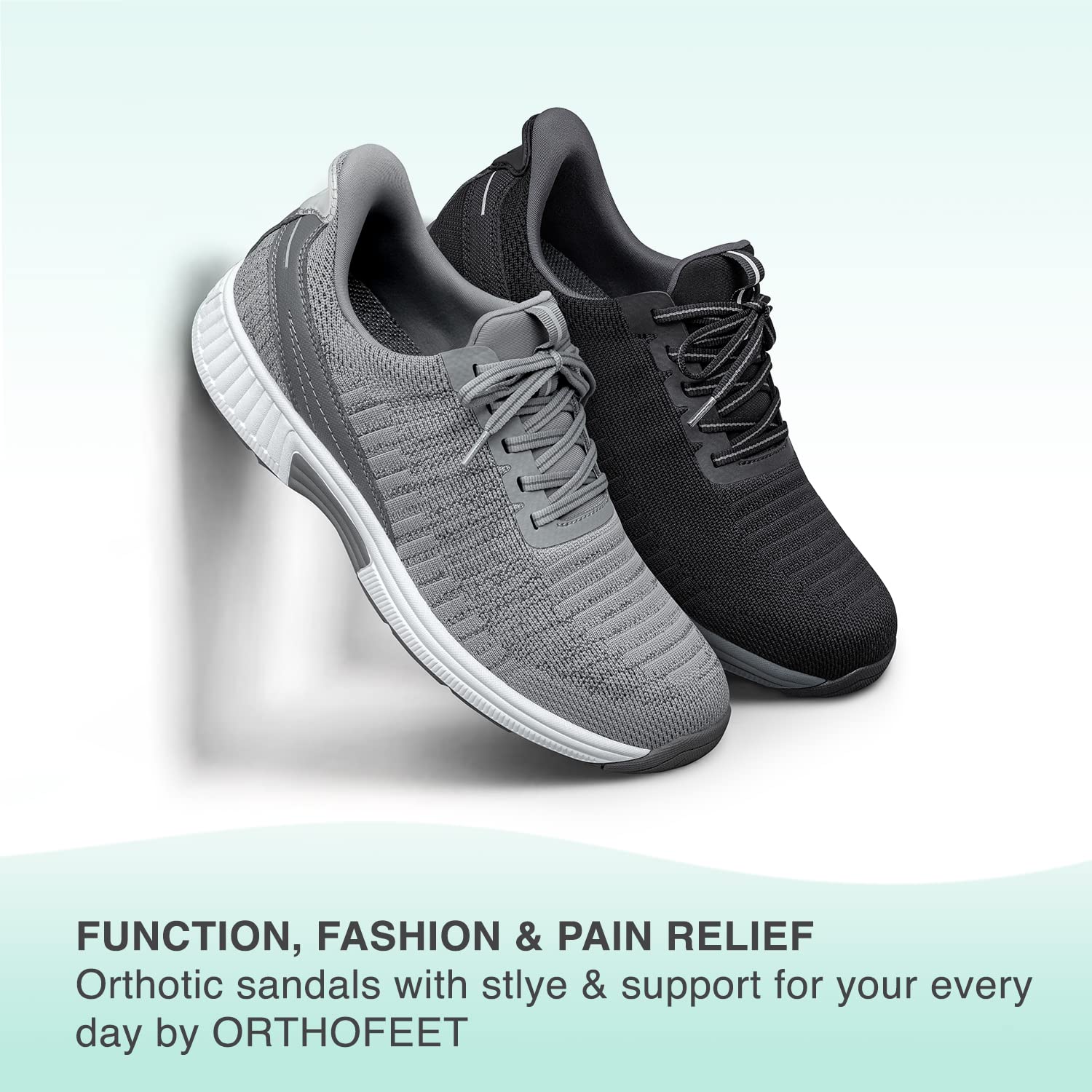 Orthofeet Men's Orthopedic Knit Yari Hands-Free Slip-On Sneakers for Plantar Fasciitis & Foot Pain Relief - Comfortable Walking Shoes for Diabetics & Seniors - Ideal for Daily Wear, Travel & Outdoor Activities
